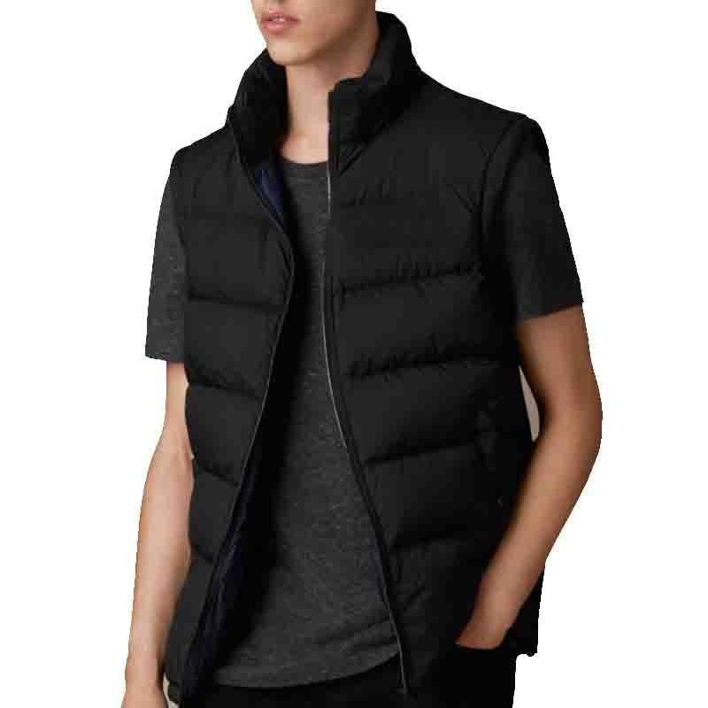 Men's Hooded Polyester Bomber Jacket - 1 Pc in Black