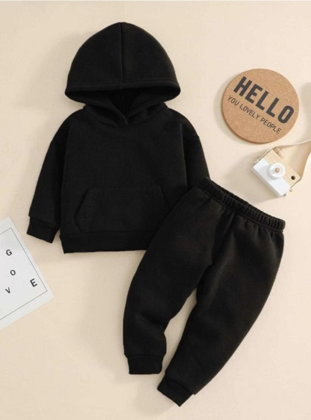 Stylish Printed Polyester Tracksuit for Boys and Girls - 2 Pcs Set