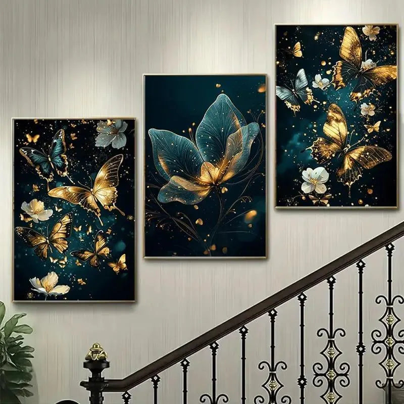 Pack of 03 Flower Design Wall Frames I Wall Décor I Frames I Frame Wall Decoration I Frames For Wall I Decoration Pieces
