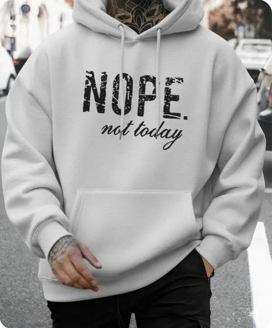 1 Pc Men's Polyester Fleece Printed Hoodie